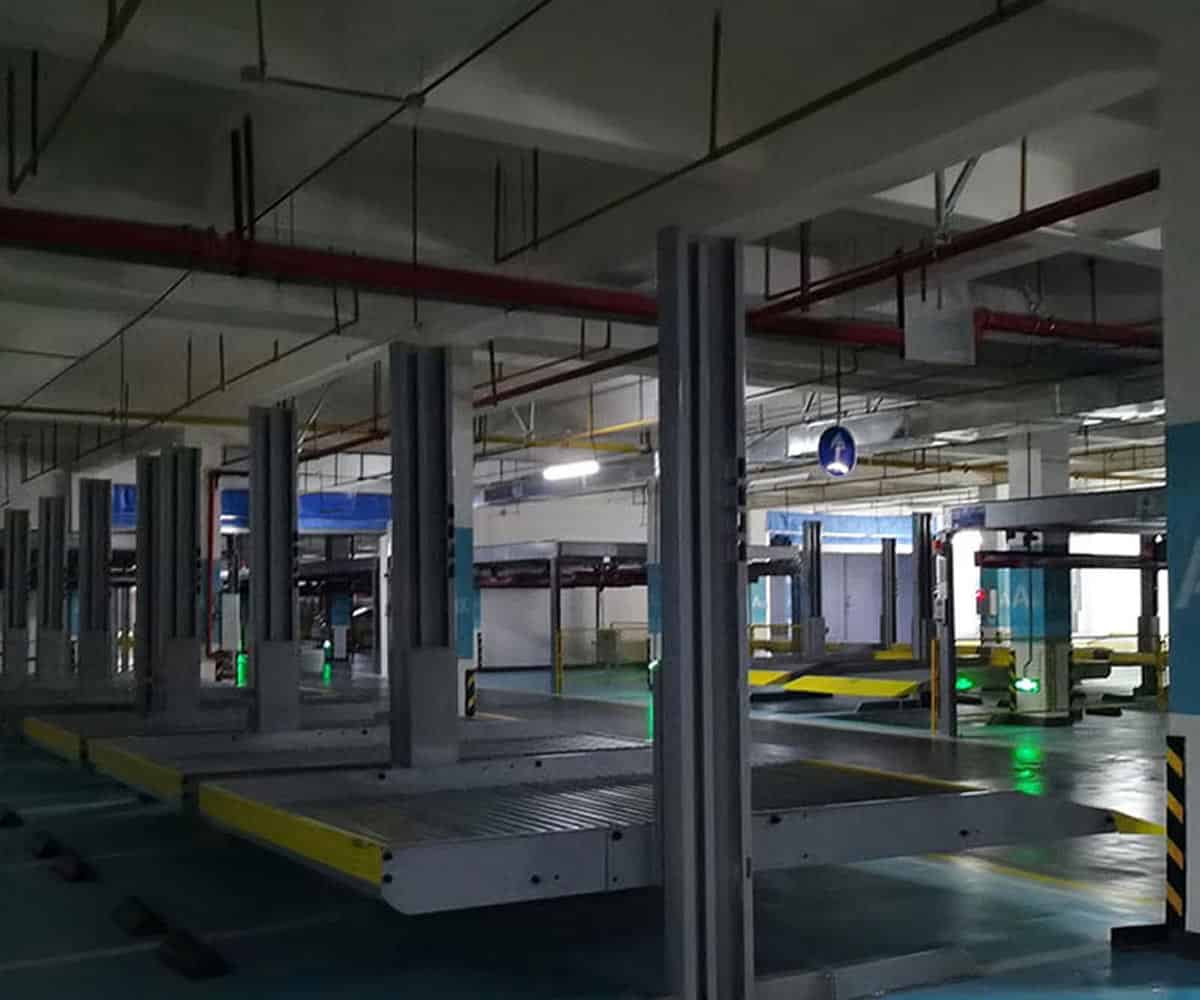 兩層簡易升降機械停車設(shè)備改造